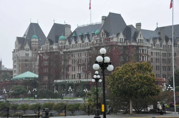 The Empress, o hotel mais famoso de Victoria, capital da British Columbia, no oeste do Canadá